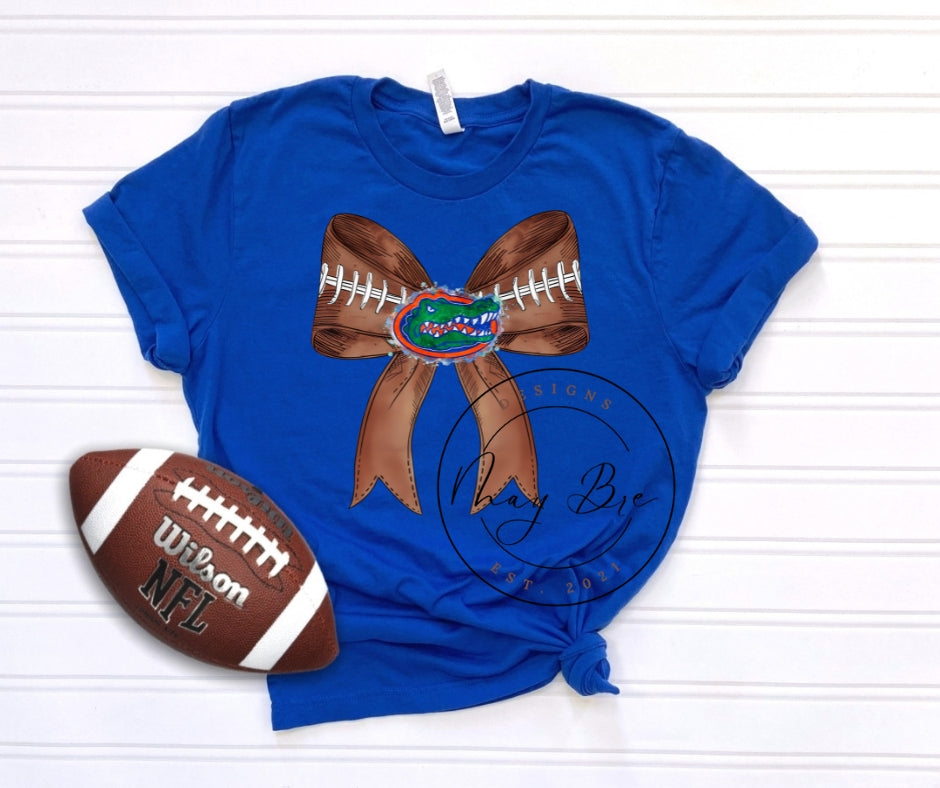 Gator Football Bow