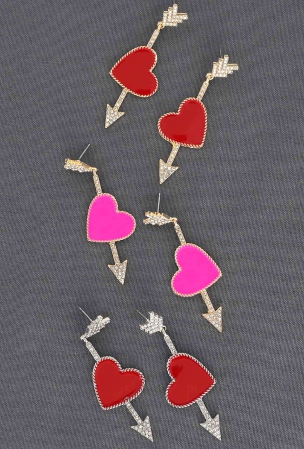 Cupid Arrow Heart Earrings