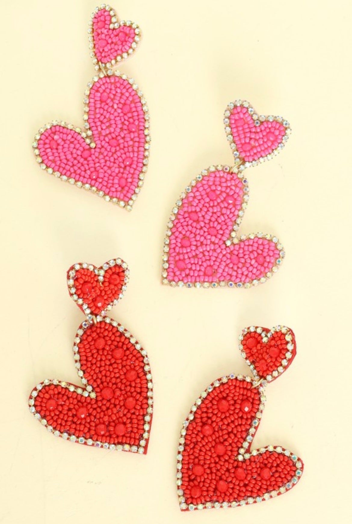 Heart Bead Earrings