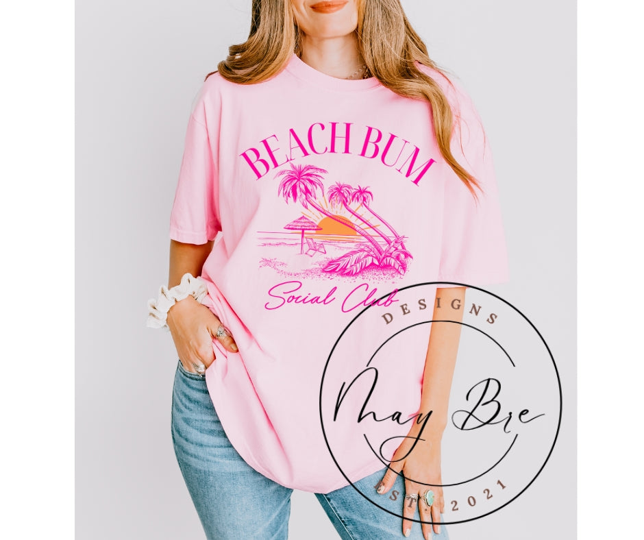 Beach Bum Social Club (pink design only)