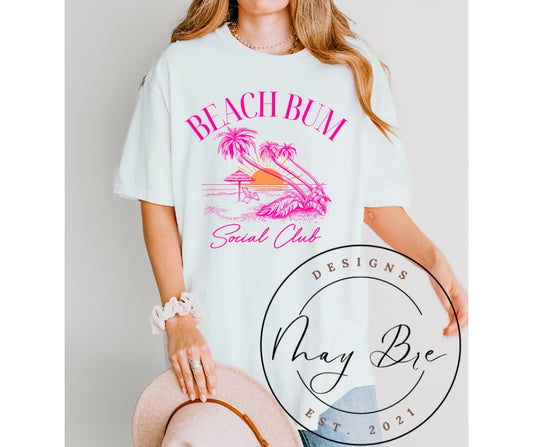 Beach Bum Social Club (pink design only)