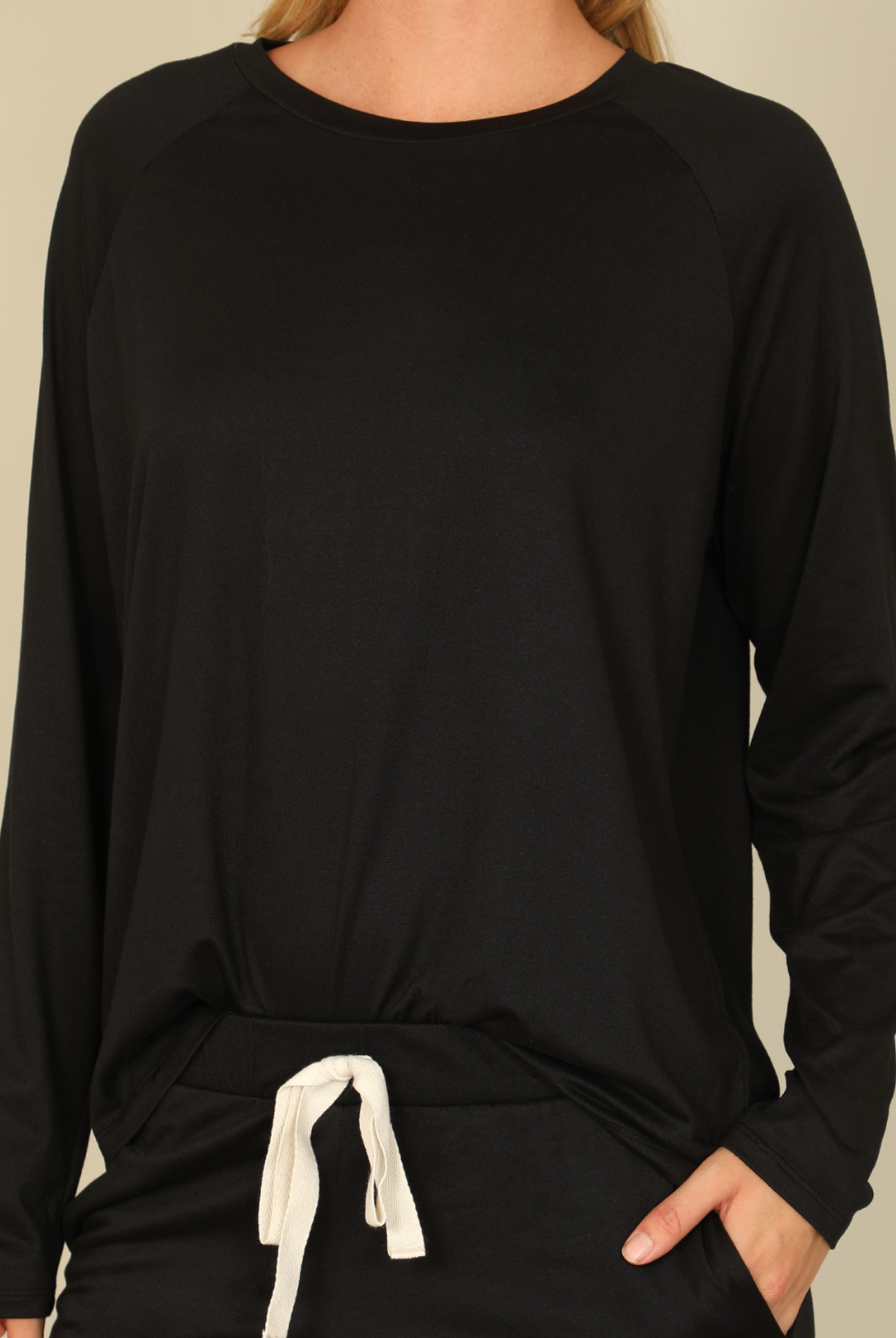 Solid Long Sleeve Jogger Set